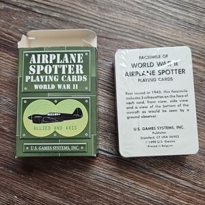 World War II Airplane Spotter Playing Cards
